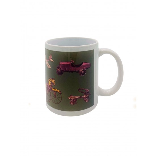 Πορσελάνινη Κούπα - Vintage (σε πράσινο χρώμα)