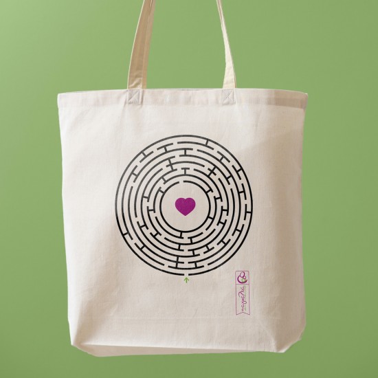 Tote bag βαμβακερή - Καρδιά
