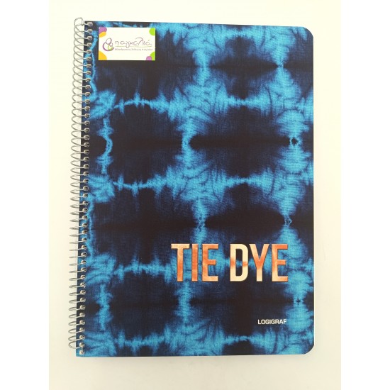 Σπιράλ Τετράδιο Α4 90 Φύλλων TIE DYE Μπλε Μοτίβο