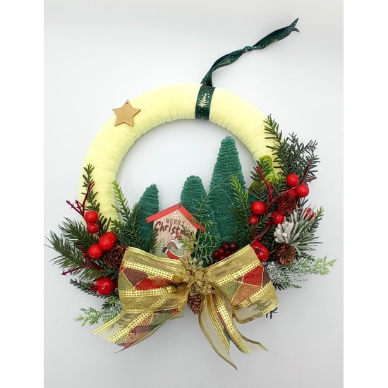 Χριστουγεννιάτικο  Διακοσμητικό Στεφάνι