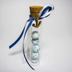 Μπομπονιέρα Βάπτισης Δοκιμαστικός Σωλήνας - Άγκυρα