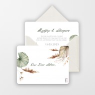 Προσκλητήριο Γάμου Boho/ Pampas