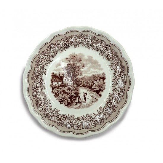 Πιάτα με αναπαράσταση από την εξοχή