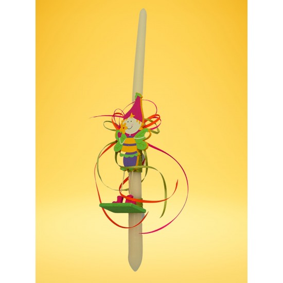 Χειροποίητη πασχαλινή λαμπάδα - Ο μικρός μάγος (Ν.2)