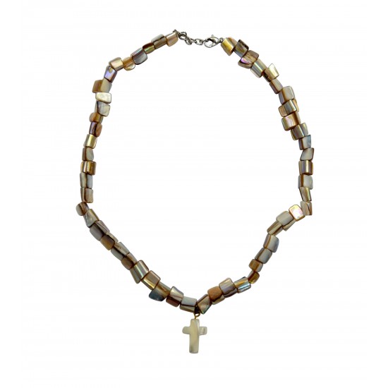 Σταυρός κολιέ από σεντέφι