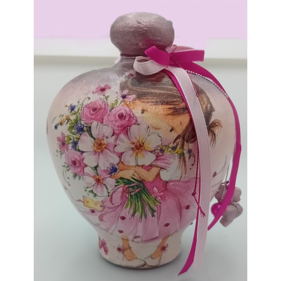 Κουμπαράς Ζωγραφισμένος Λουλούδια