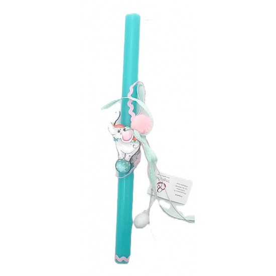 Χειροποίητη Πασχαλινή Λαμπάδα - Ελεφαντάκι