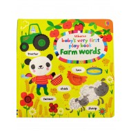 Usborne baby's very first play book Farm words