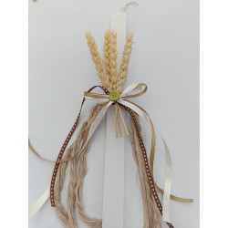 Χειροποίητη Πασχαλινή Λαμπάδα - Φυσικά Αποξηραμένα Υλικά